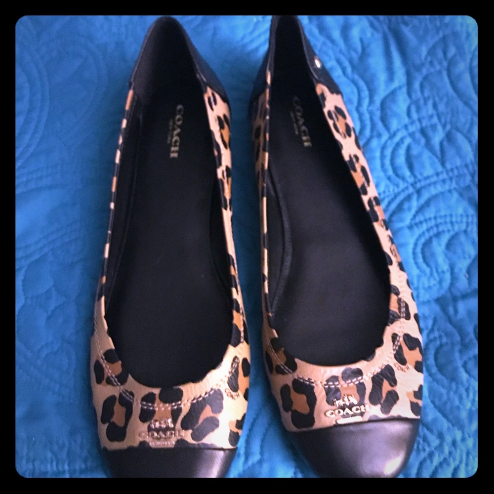 Women coach ballet shoes